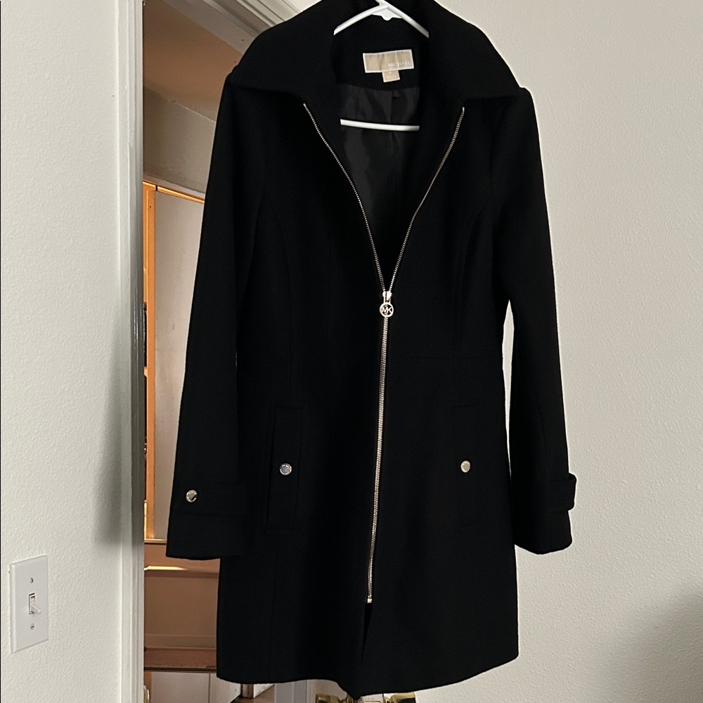 MICHAEL Michael Kors Black Trench Coat